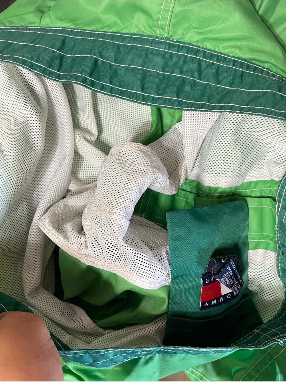 Y2K Tommy Hilfiger Green Shorts, Size L